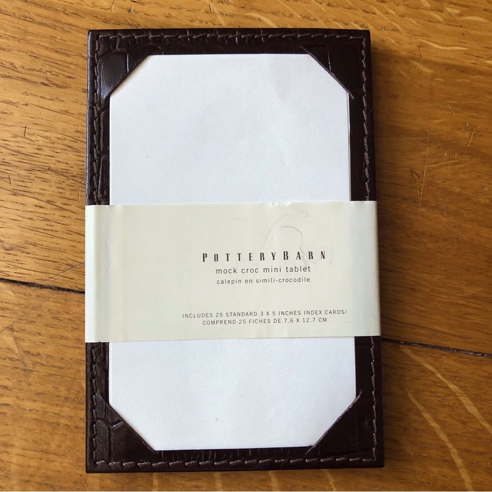Note/Card Holder - Espresso Brown